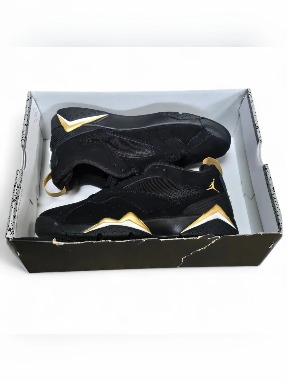 Nike Air Jordan MVP 92 Black Metallic Gold Sneakers HQ3950-007 Men's Size's